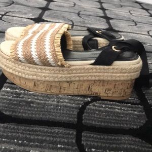 Platform Lace-Up Sandals